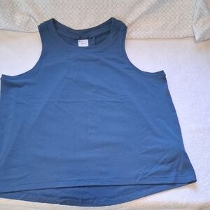 Athleta Blue Crewneck Tank Top